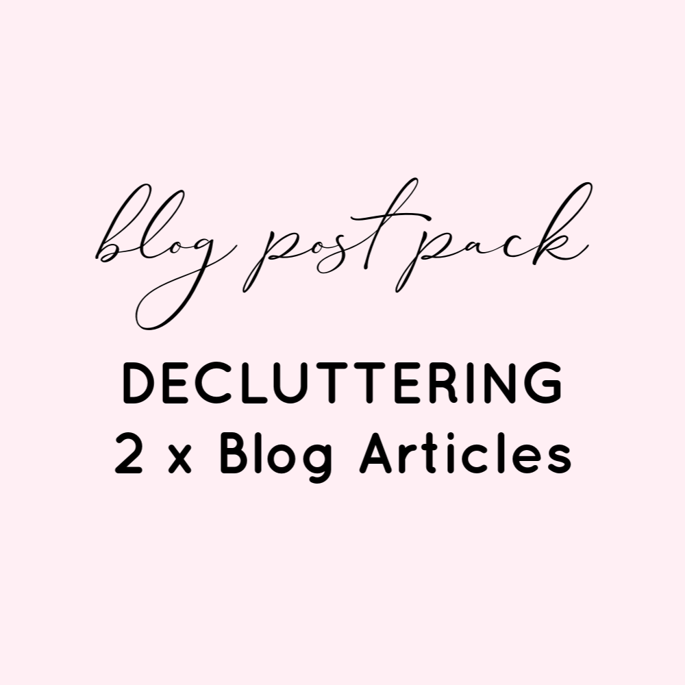 Blog post decluttering