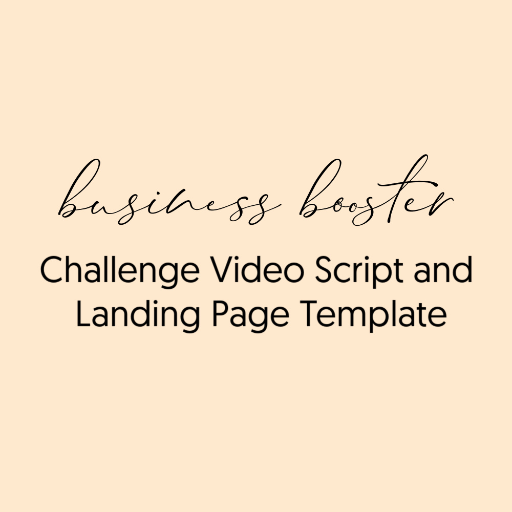 Business Booster Challenge script