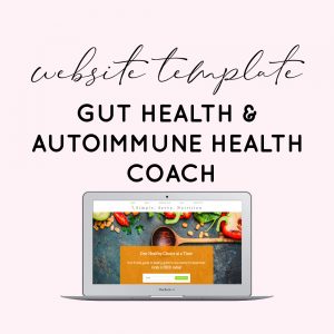 website copy template gut health autoimmune