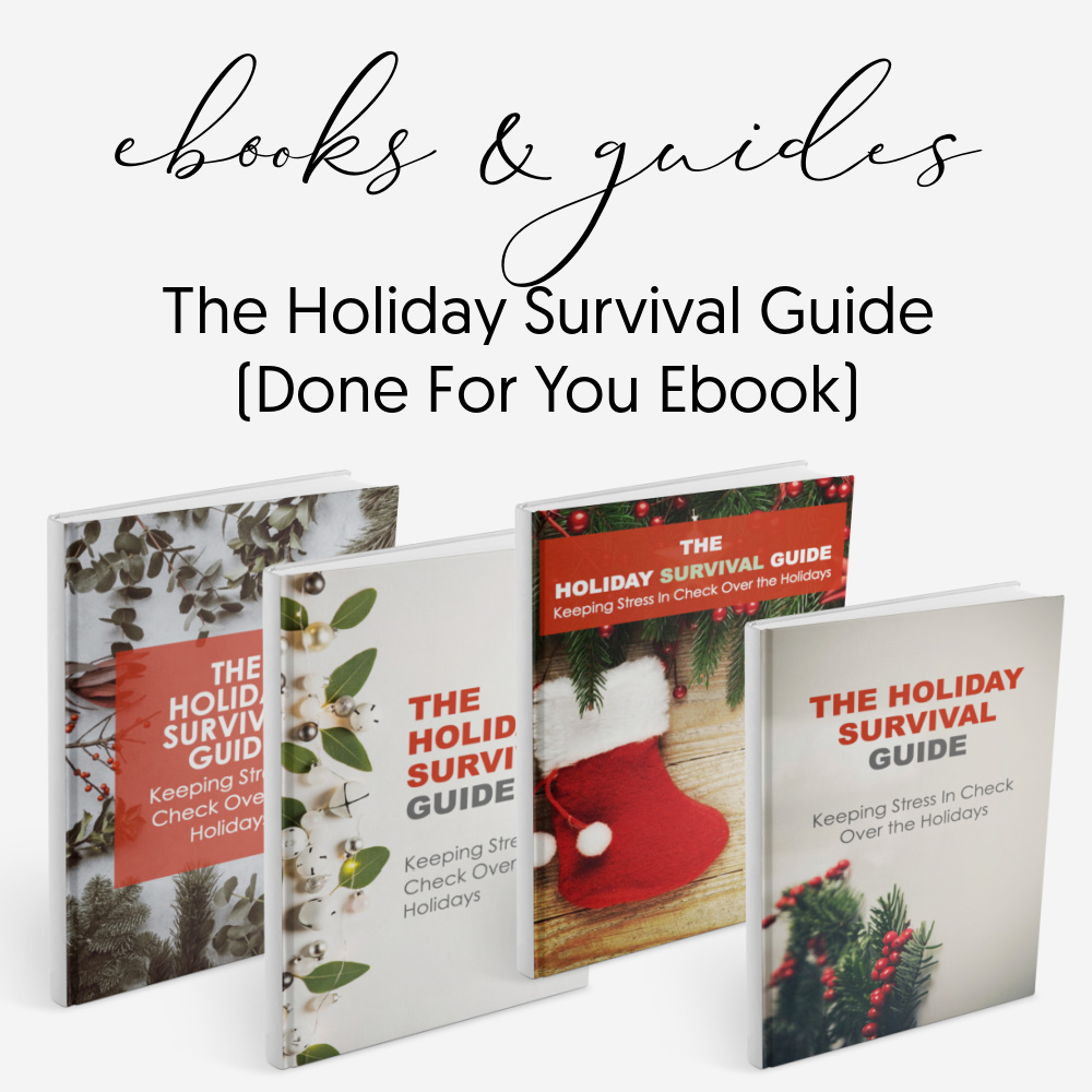 Holiday survival guide - done for you Ebooks guides