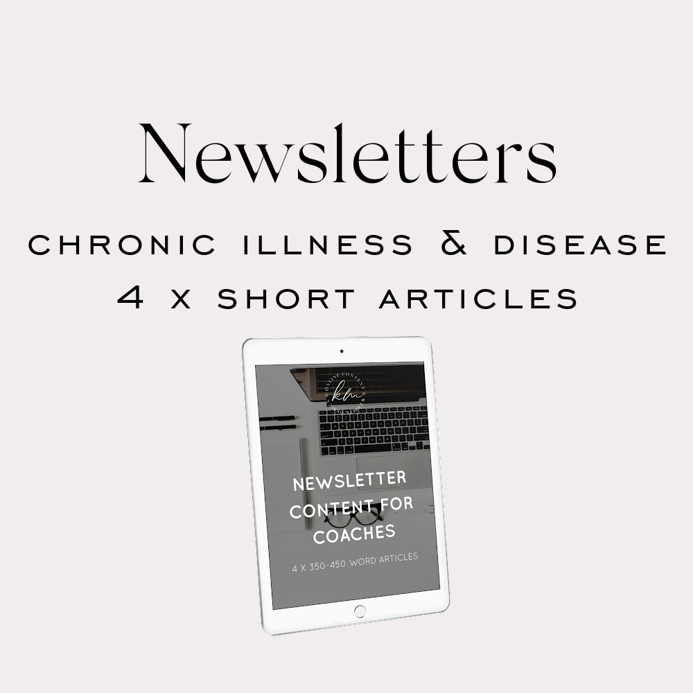 newsletter content chronic illness disease